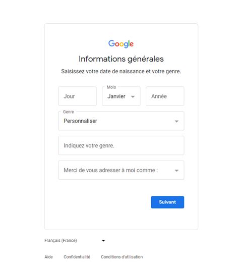 créer gmail mon compte.